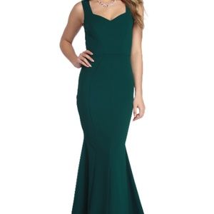 Teal formal dress